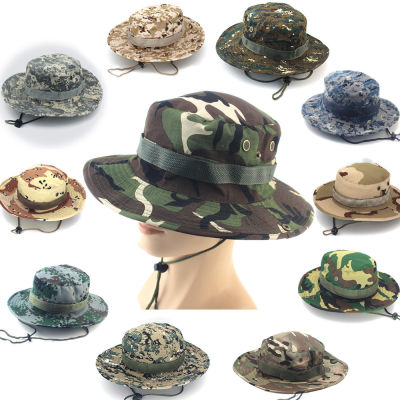 [hot]Camouflage Bucket Hat Summer Men Military Tactical Hats Outdoor Hunting Hiking Fishing Camping Fisherman Cap Jungle Invisible