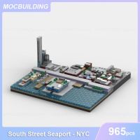 South Street South-NYC MOC สถาปัตยกรรมบล็อกตัวต่อประกอบอิฐเพื่อการศึกษาแบบทำมือของขวัญของเล่นเด็กสร้างสรรค์965ชิ้น