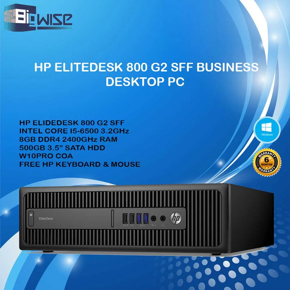 hp EliteDesk 800 G2 SFF Core i5-6500 3.2GHz 8GB 256GB(SSD) DisplayPort -  www.eighc.com