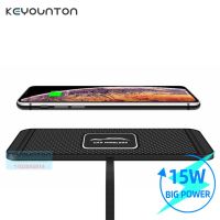 15W Wireless Car Charger Pad Silicone Non-Slip Mat Holder Car Wireless Phone Charger Fast Charging For iPhone 14 Samsung Xiaomi Car Chargers