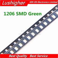 100pcs Green 1206 SMD LED Green Colour Diodes Light 3216 WATTY Electronics