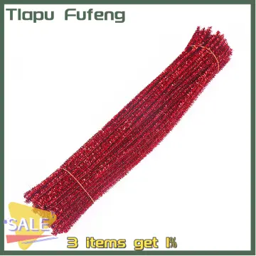 Stems Wired Sticks Pipe Cleaner Toys Craft Supplies Plush Tinsel