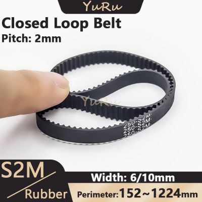 【CW】 S2M Timing Width 6/10mm Rubber Closed Perimeter 152 210 250 302 460 518 800 1016 1224mm Synchronous