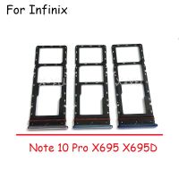 สำหรับ Infinix Note 10 X693 / Note 10 Pro X695D X695ถาดใส่ซิมการ์ดตัวอ่านที่ยึดช่อง SD อะแดปเตอร์ LKT37122อะไหล่