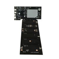 ETH-HSW2 BTC Mining Motherboard 6 Cards PCIE X16 Graphics Card Slot 70mm Pitch DDR3 SO-DIMM RAM MSATA USB2.0 Motherboard