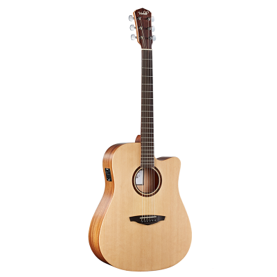 Veelah กีต้าร์โปร่งไฟฟ้า 41" Electric Acoustic Guitar 41" รุ่น V1DCE With Bag