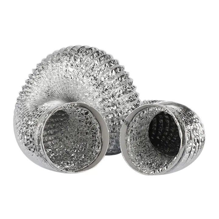 Double Layers 100/120Mm Flexible Aluminum Foil Tube Ventilation Air