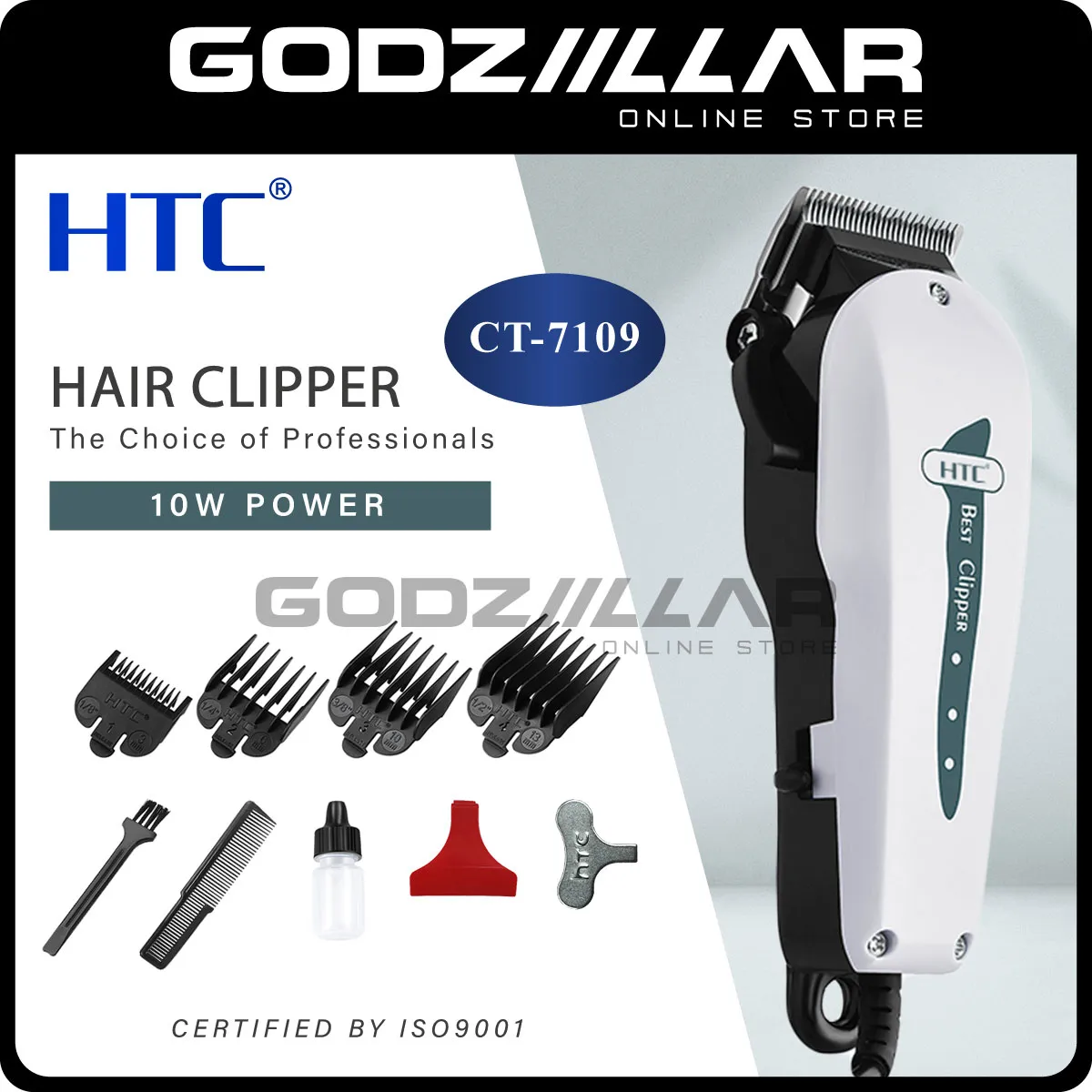 HTC Professional Hair Clipper CT-103 Hair Trimmer Mesin Pencukur Rambut |  Lazada