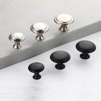 20 Pcs Mini Knob Cabinet Handles Stainless Steel Drawer Hand Pulls Replacement Furniture Door Hardware Black Silver DIY Knobs Door Hardware Locks