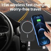 15W Magnetic Car Wireless Charger For IPhone 12 12Mini 12pro Pro Max Super Adsorption Wireless Charging Car Phone Holder Type-C Car Chargers