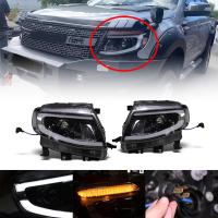 ไฟหน้าแต่ง โปรเจคเตอร์ PROJECTOR รุ่น ฟอร์ด เรนเจอร์ FORD RANGER T6 ปี 2012 - 2014 โคมดำ หน้าใส 1 คู่ รวมชุดสายไฟ