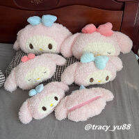 (ร้อน) TAKARA TOMY น่ารัก My Melody Plush ของเล่นนุ่มสบายโยนหมอนกลับเบาะ Furry Kawaii Plushies Xmas ของขวัญเด็กผู้หญิง