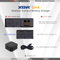 XTAR SN4 Modular Battery Fast Charger แท่นชาร์จไวแบบแยกประกอบ Sony NP-F970 F750 NP-FZ100 Canon LP-E6 รับประกัน 1 ปี | ALPHAWOLF