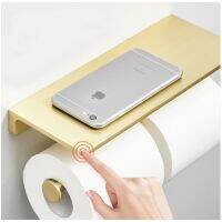 New Toilet Paper Holder,Roll Holder,Tissue Holder,Solid Brass Brush gold Bathroom Accessories phone holder free shipping