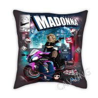 Madonna cartoon cover 3D printed polyester decorative throw pillowcase square zipper pillowcase gift pillowcase  (Double sided printing design for pillow)