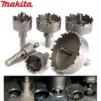 MAKITA โฮลซอเจาะเหล็กหนา (สีเงิน)โฮลซอคาร์ไบด์ โฮลซอแบบเจาะลึก Hole saw เจาะสแตนเลส โฮลซอ unika -งานเทียบ เกรด AAA+ดี