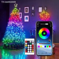 ✥ Smart WS2812B New LED Fairy String Light Remote Bluetooth USB Garland Lamp Outdoor Indoor Room Party Christmas Lighting Strings