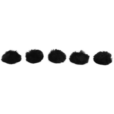 5Pcs 1.5cm Microphone Hair Sleeve Overlay Windshield Clip Conference Microphone Sleeve Camera Hair Cover