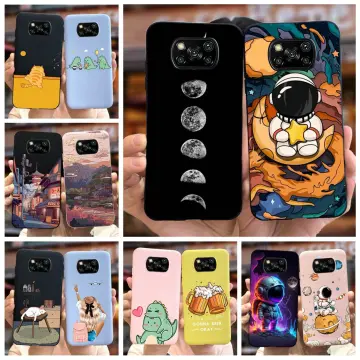 For Xiaomi POCO X3 Case poco X3 NFC Silicone TPU Clea Fashion Painted Soft  Phone Case