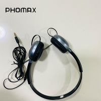 PHOMAX ชุดหูฟังครอบหูหูฟังแบบมีสาย3.5Mm,เบสสเตอริโอหูฟังพร้อมไมโครโฟนสีขาวดำสำหรับโทรศัพท์คอมพิวเตอร์พีซีไมโครโฟน