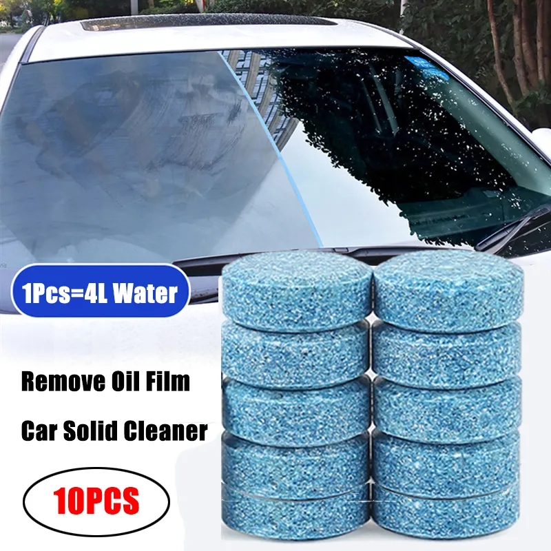 10PCS 1pcs=4L Car Accessories Solid Wiper Window Glass Cleaner for
