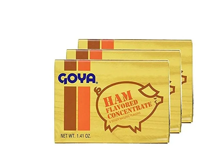 Goya Ham Flavored Concentrated Seasoning 1.41oz | Sabor a Jamon (Pack of 03)