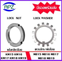 KM15 KM16 KM17 KM18 KM19  ( Locknut  AN ) แป้นเกลียวล๊อค MB15 MB16 MB17 MB18 MB19 ( LOCK WASHER AW ) แหวนจักร พับล็อค จัดจำหน่ายโดย Apz