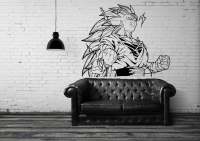 Wall Decal / Wall Decal Anime / Comics Wall Sticker / Vinyl Sticker / Anime / Dragon Tattoo / Gift / Bedroom