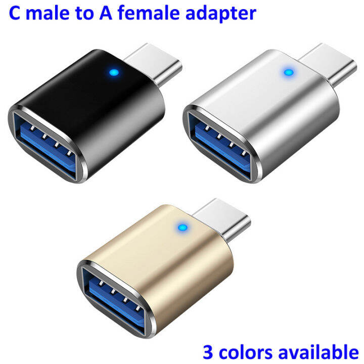 usb-3-0-ประเภท-c-อะแดปเตอร์-otg-usbc-ชาย-usba-หญิง-converter-micro-5pin-สำหรับ-samsung-xiaomi-huawei-macbook-kdddd