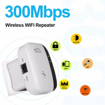 ตัวขยายสัญญาณ WiFi repeater(300Mbps) ขยายให้สัญญานกว้างขึ้นและไกลขึ้น
