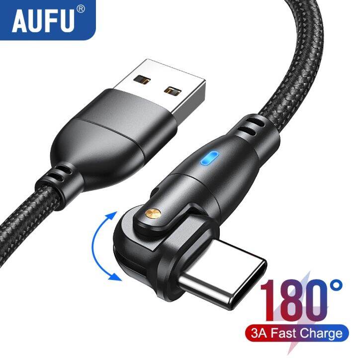 aufu-ชนิด-usb-สายเคเบิ้ล-type-c-สำหรับ-huawei-13-pro-3a-สายชาร์จเร็ว-type-c-r-สายชาร์จสำหรับซัมซุงข้อมูล-poco-redmi-note-12