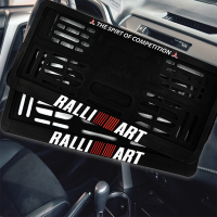 กรอบป้ายทะเบียนสกรีนลาย RALLIART กรอบทะเบียนรถยนต์ ABSแท้ เกรดโชว์รูม Premium ทนแดด ทนฝน ไม่ซีด