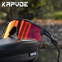 ∋﹍ 2023 Kapvoe กีฬาแว่นตากันแดดผู้ชาย Polarized ผู้หญิงแว่นตาขี่จักรยานกลางแจ้งแว่นตา MTB UV400 จักรยานจักรยานแว่นตาแว่นตาจักรยาน