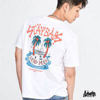 Just say bad ® เสื้อยืด รุ่น Island Star สีขาว ( ลิขสิทธิ์แท้ ) ผู้ชาย แขนสั้น M L XL 2XL / TS