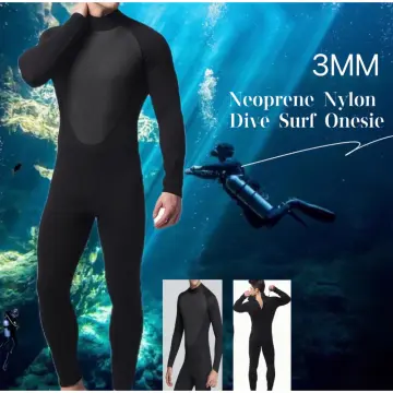 3mm Neoprene Wetsuit Hooded Diving Suit For Snorkeling Scuba Swim Fishing L Black