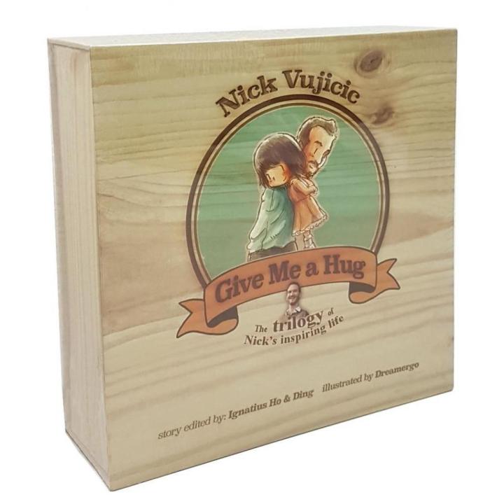 Nick Vujicic Books: The Trilogy of Nicks Inspiring Life in Wooden Collectors Box