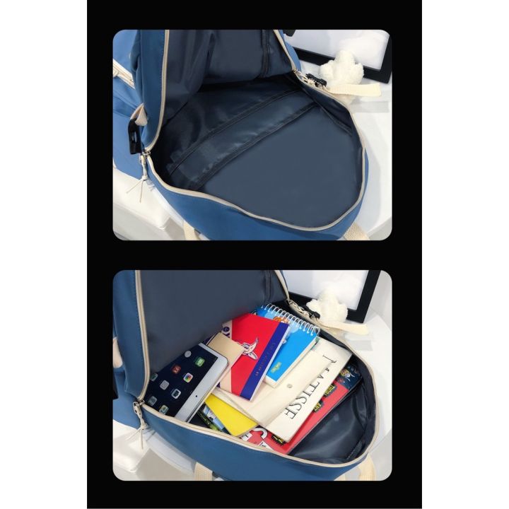 b06-กระเป๋านักเรียน-กระเป๋าสะพายหลัง-สไตล์เกาหลี-กระเป๋าเป้นักเรียนสวย-ๆ