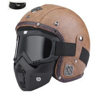 Casco Moto Vintage Scooter Cafe Racer Jet German Pilot Enduro Scccter Casque Cross Open Face Capacete Helmet Motorcycle