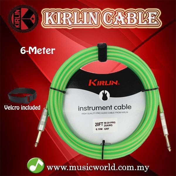 Kirlin Cable IM201PRG Green Frost Instrument Cable Mono Plug 6 Meter Guitar Cable Lazada