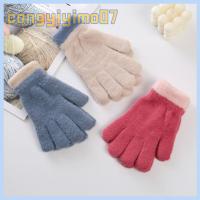 CONGYIYIMO07 ถักนิตติ้ง ถุงมือสำหรับเด็ก หนาขึ้น ไม่มีนิ้ว ถุงมือถักนิตติ้ง น่ารักมากๆ ฤดูหนาวที่อบอุ่น เด็กทารกเด็กๆ