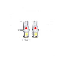 LED 5050 5SMD หลอดไฟหรี่ T10 สีแดง 1 คู่