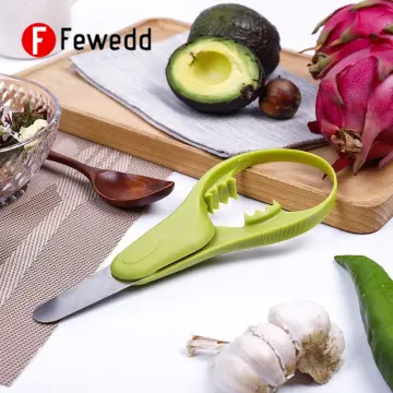 Stainless Steel Kiwi Knife Spoon Fork 3 In 1 Avocado Slicer Scoop