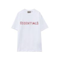 เสื้อยืดแขนสั้นวันวาเลนไทน์กลัวพระเจ้า FOGESSENTIALS หลวม