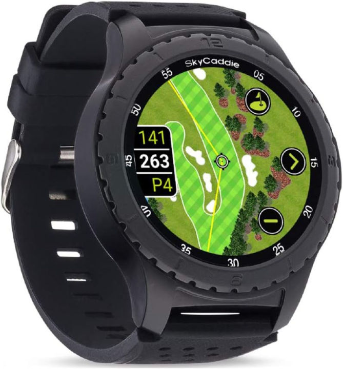skycaddie-lx5-golf-gps-watch-touchscreen-golf-range-finder-amp-shot-tracker-smartwatch-w-35k-courses-intelligreen-holevue-amp-digital-scorecard-bundle-with-playbetter-portable-charger-charger-bundle-s