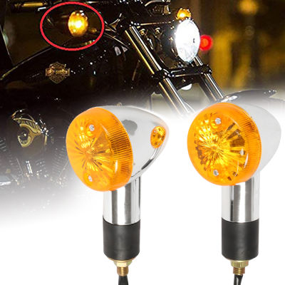 20212 PCS Motorcycle Motorbike Amber Turn Signal Lights For Kawasaki Vulcan VN 750 800 900 1500 1600 1700 2000