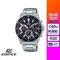 CASIO นาฬิกาข้อมือผู้ชาย EDIFICE รุ่น EFV-570D-1AVUDF วัสดุสเตนเลสสตีล สีดำ