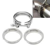 รถ V Band CLAMP Exhaust Downpipe FLANGE Kit สแตนเลส 304