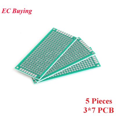 5pcs 3x7cm Double Side Prototype PCB diy Universal Printed Circuit Board