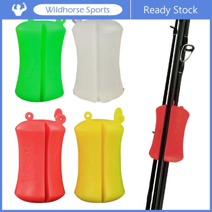 wildhorse 4 Pieces Fishing Rod Fixed Ball Pole Clip Rod Holder Fastener for  Equipment