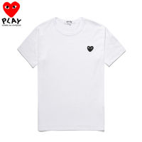 COMME Des Garcons เสื้อยืดสตรีผ้าฝ้ายแท้สำหรับผู้ชาย,เสื้อยืดแขนสั้นนุ่มสบายเสื้อผ้าคู่รักน่ารักใส่สบาย